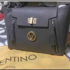 Authentic pebble grey Valentino bag.